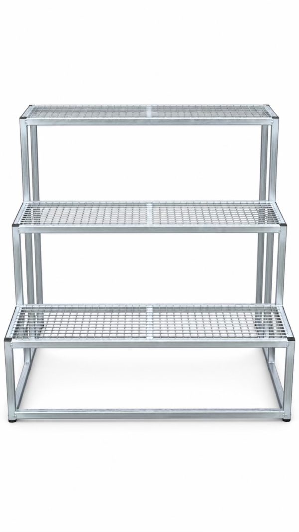 Commercial Quality Galvanised Plant Bench – 3 Tier